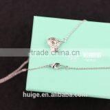 2015 New Fashion Rhodium Plated Necklace With a Rose Shape Pendant thumbnail-6