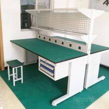 Тяжелый рабочий стол для автомобильного производства/изготовления: стальная конструкция, дизайн для высоких нагрузок и доступ к электропитанию для профессиональных гаражей. thumbnail-2