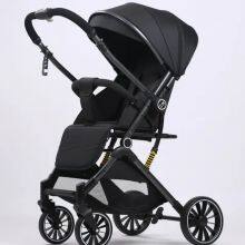 2025 Linen Easy Carry Foldable Baby Stroller Push Two Way Baby Pram Stainless Steel Frame 0-3 Years Old thumbnail-3
