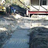 HDPE Temporary Bog Mats / Antislip Surface Event Flooring Mat For Truck / Construction Road Mat