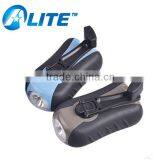 New Wind Up LED Flashlight Green Power No Batteries Hand Crank Flashlight