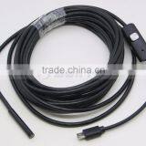 6 White LED 1 Meter to 5 Meter Micro USB Android Phone Rigid Endoscope thumbnail-4