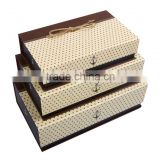 The rope knot gift box gift box rectangular lattice elegant birthday gift wholesale custom businessCustom gift box