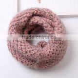 New Style Korean Fashion Soft Plain Knitted Lady Wool Neck Warmer thumbnail-5