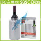 High Quality New Wine Bottle Cooler PVC Blue Cooler Wine Freezer Bag thumbnail-2