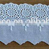 Top quality new coming lace trim embroidery designs