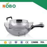 Wholesale cooking wok pan stainless steel