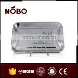 Stainless Steel Orchid Embossed Snacks Serving Tray thumbnail-4