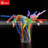Colorful Straws With Spoon
