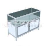 aluminium display counter with lock