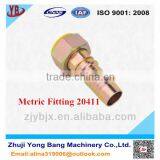 Hydraulic Hose Metric Fittings With Carbon Steel Hexagon Nut thumbnail-3