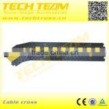Rubber Base & Plastic Flap 2-Channel Car Cable Cross Protector , Cable Cross Loading 5T thumbnail-3