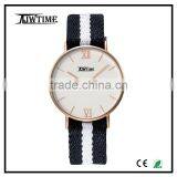 Fashion Simple Dial Design Nylon Strap Men Watches Bell and Rose Quartz Watches Quartz Watches Japan Movt thumbnail-1