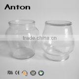 600ml Round Clear Large Glass Storage Jar With Cork Stopper thumbnail-1