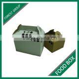 NEW STYLE BROWN PLAIN CORRUGATED FOOD DELIVERY CARTON BOX WITH HANDLES thumbnail-2