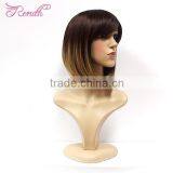 High Quality Wholesale Short Straight Bob Style Human Hair Wig thumbnail-2