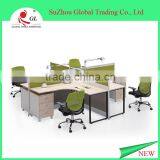 Melamine Board Modern Aluminum Partition Office Cubicle Workstation thumbnail-2