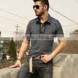 Wholesale Short Sleeve Mens Tops Men Polo T-shirts and Embroidery Design or T Shirts With Collars thumbnail-3