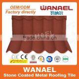 Modern Ancient Corrugated Metal Color Steel Stone Roof Tile/Guangzhou Building Materials,Wanael Roof Tile Factory thumbnail-1