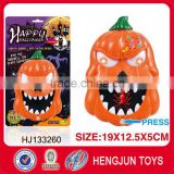 promotion eco-friendly plastic electric pumpkin doorbell for Halloween toy from shantou toys factory