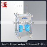 One Drawer Plastic-steel Columns With Two Buckets Medium Size ABS Transfusion Trolley thumbnail-1