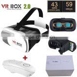 Google Cardboard vr HeadMount VR BOX 2.0 Version VR Virtual 3D vr Glasses Xnxx Movies