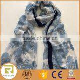 Wholesale 100% Polyester Stars Printed Fringed Shawl Scarf thumbnail-5