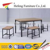 wholesale hot mdf top restaurant dining table and chairs