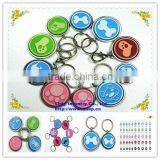 Soft PVC Dog Key Chain Key Ring. Flexible Key Chain Waterproof Pet Accessories, Dog Tag, Pet Tag, ID Tag ,name Tag