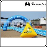 2016 OEM design advertising race gate circle archway/inflatable finish line arch for competition