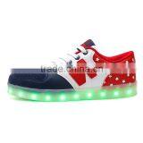 Wholesale USB Charger Changeable Colors Light up Running Sports Casual Shoes for Adults JK-012 thumbnail-3