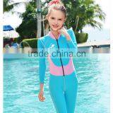 Long Sleeve Blue Diving Rash Guard Women's Blue Full Bikini Women's Blue Wetsuit for Diving thumbnail-3
