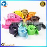 Wholesale Fashion Skinny Plain Color Polyester Silk Mens Neck Tie                        
                                                                                Supplier's Choice
