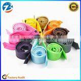 Wholesale Fashion Skinny Plain Color Polyester Silk Mens Neck Tie Supplier's Choice