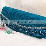 Ladies Beaded Evening Clutch Bag With Rhinestone thumbnail-1