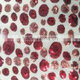 Colorful Circles Embroidery Dots Sequins Fabric thumbnail-6