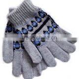 Custom Fashion Promotion Cheap Knitted Stretch Magic Jacquard Glove