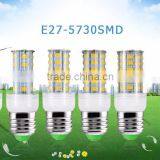 E27 220V LED Lamp SMD5730 24LEDs 36LEDs 48LEDs 56LEDs Lamparas LED Light Corn Bulb Christmas Chandelier Lights