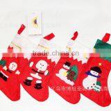 2016 Christmas Decor 35cm Sock Stocking in Stock China Wholesale