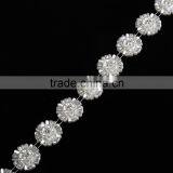 Made in China Charming Plastic Pearl Chain With Acrystal for Apparel Decoration thumbnail-3