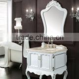 New white oak solid wood free standing modern bathroom vanity cabinet WTS243
