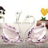 Top K9 Clear Crystal Wedding Favors Swans thumbnail-5