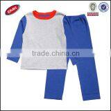 Wholesales Kids Autumn Clothes Bulk Two Tone Long Sleeve Sweater and Pants for Boys thumbnail-1