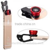 Universal Clip-on 3 in 1 Fisheye Wide Angle Micro Camera Lens for mobile phone at factory price ! ! !