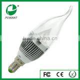 India Price 3W LED Candle Light E26/E27/E14 From China Manufacture