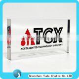 Clear Acrylic Brand Block Acrylic Logo Block thumbnail-2