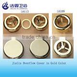 Gold Color Lavatory Overflow Hole Cover thumbnail-1