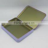 Wholesale Packaging Boxes Custom Logo Christmas Gift Box Hinged Metal Tin Box