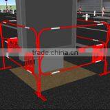 P[owder Coated With Reflectived Tape Warning Steel Construction Barricade