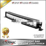 23" 120W Curved Light Bar Wrangler Cherokee SUV Offroad 4x4 Roof Light Bar Bumper Gill High Power Driving Headlight thumbnail-1